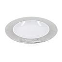 Plato sopero 10.5" 26 cm melamina Premium Elegantza Gris