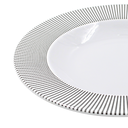 Plato sopero 10.5" 26 cm melamina Premium Elegantza Gris