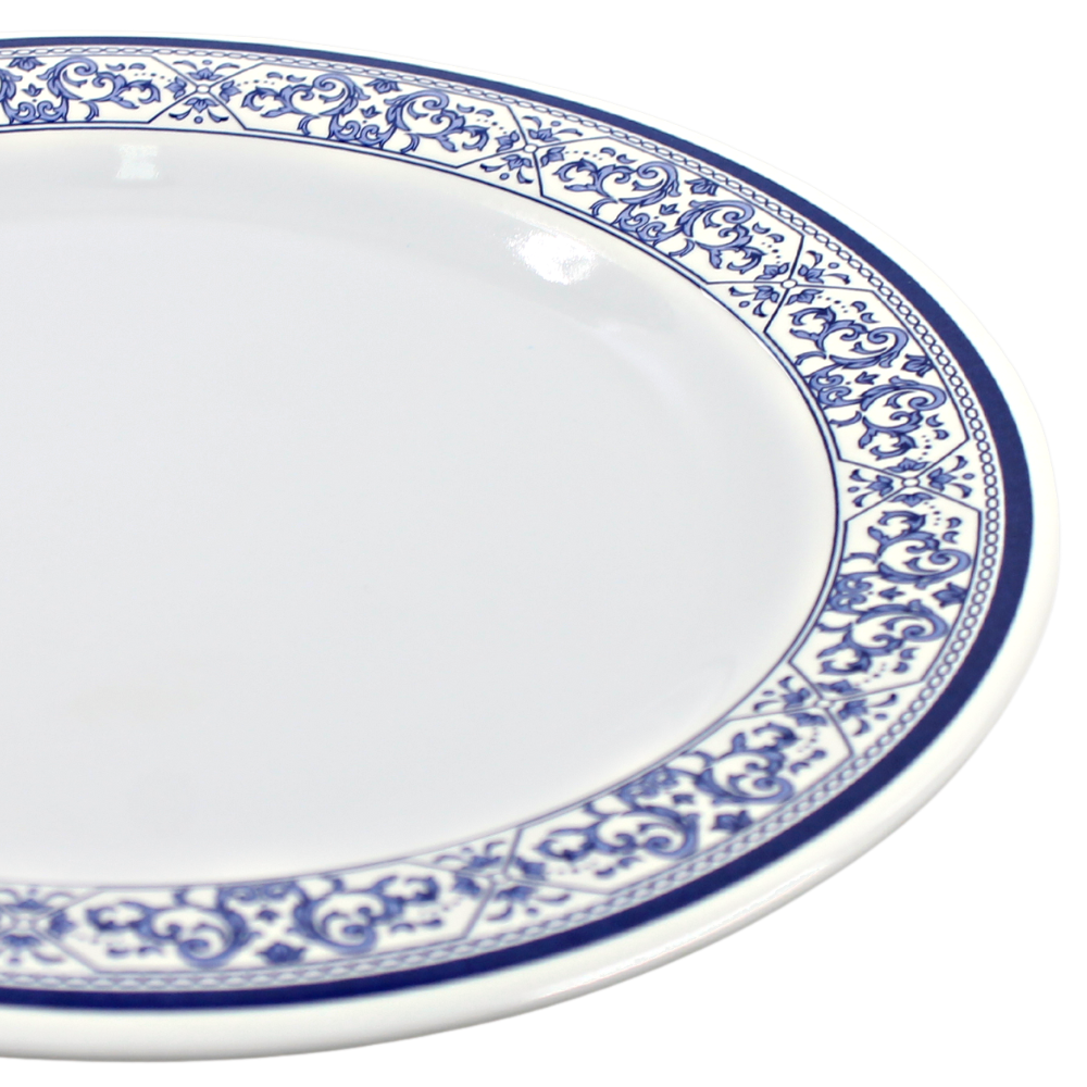 Plato extendido 11" 28 cm melamina Talavera azul