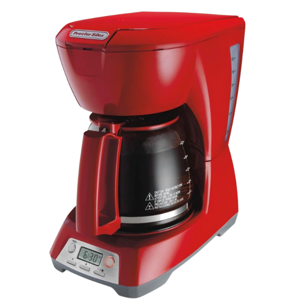 Cafetera 12 tazas programable roja Proctor Silex
