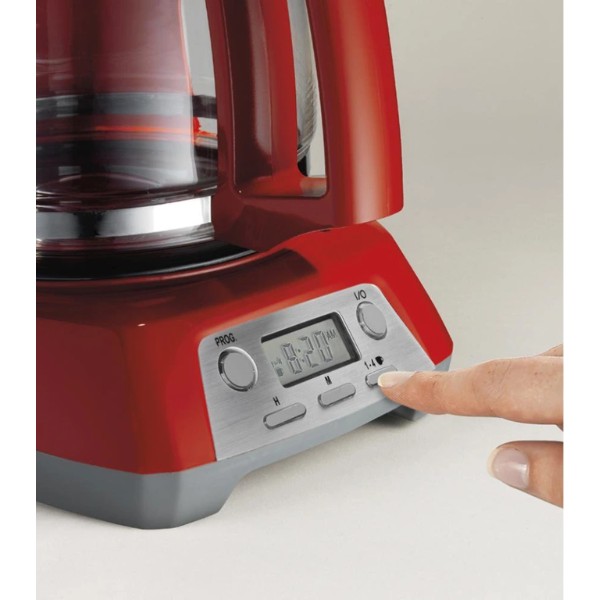 Cafetera 12 tazas programable roja Proctor Silex