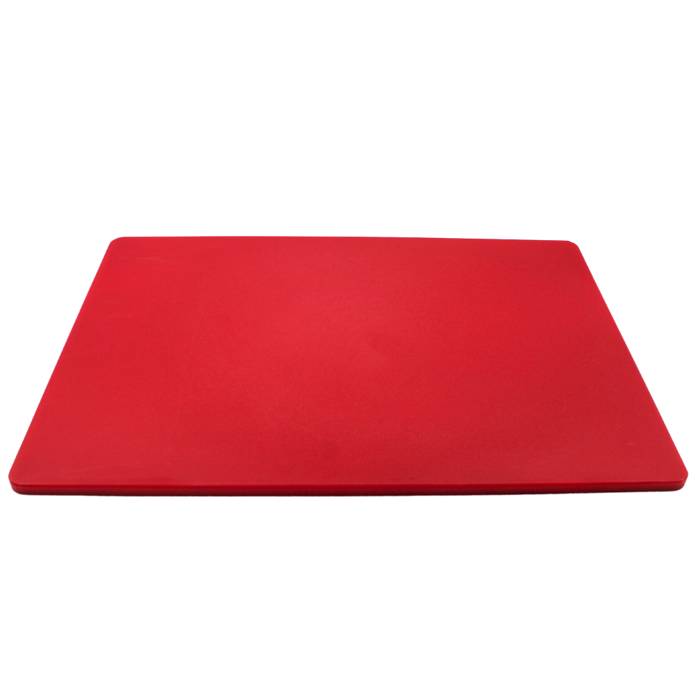 Tabla Para Picar De Plastico Rojo 45X60X1.27 Cm / 18"X24"X1/2"@