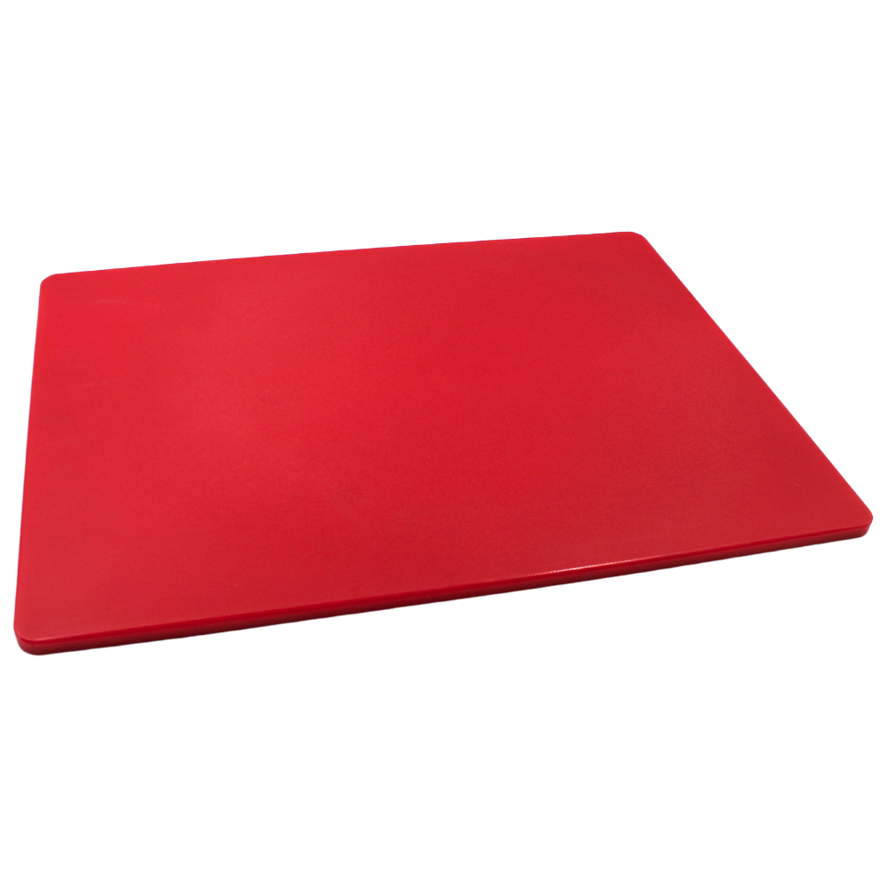 Tabla Para Picar De Plastico Rojo 45X60X1.27 Cm / 18"X24"X1/2"@