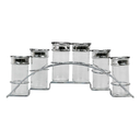 Set de 6 especieros, capacidad 180 ml Mod. Ata0525(12)