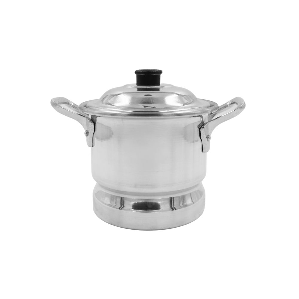 Vaporera mini de aluminio num 12 con tapa
