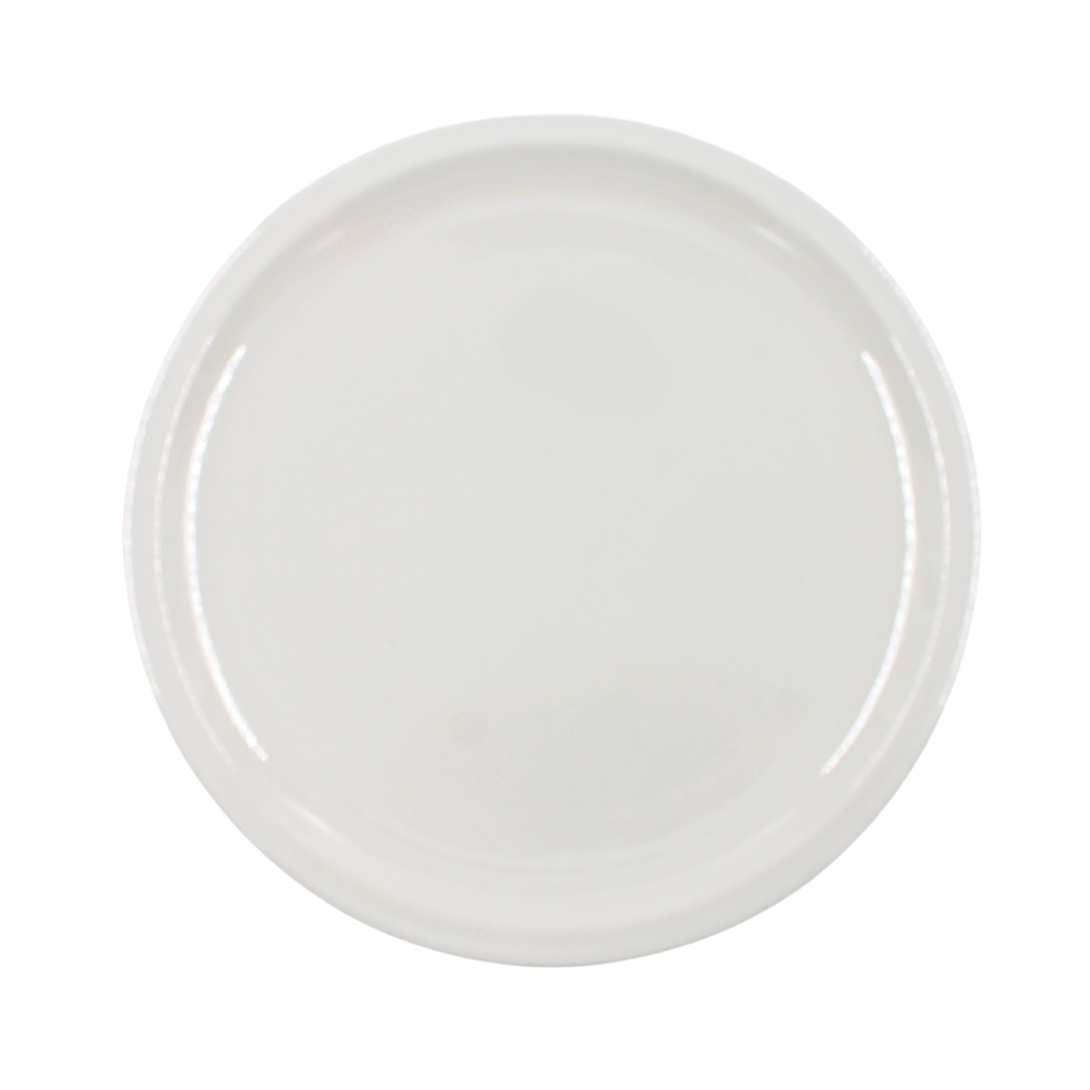 Plato extendido 10" 25 cm melamina Blanco Ostion