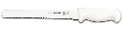 Cuchillo para jamón con sierra 8" profesional blanco
