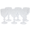 Juego de 6 copas de vidrio decorado HSH 300 ml Mod.GB042510HS(BAJA)