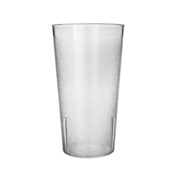 Vaso refresquero 12 onzas de policarbonato natural texturizado