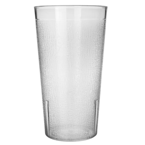 Vaso refresquero 20 onzas 600 ml de Policarbonato natural texturizado @