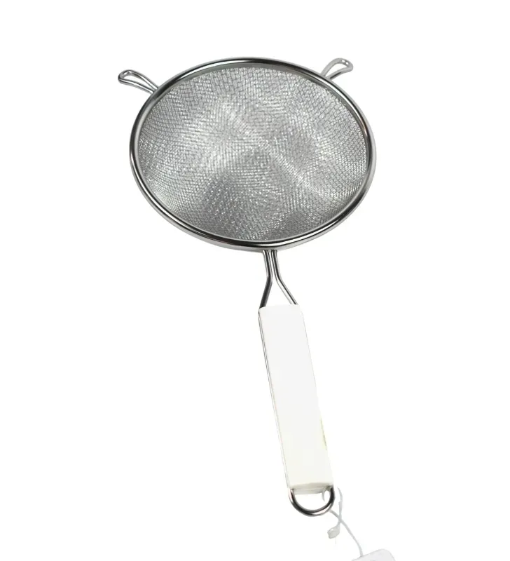 Colador Freidor doble malla 16 cm acero inoxidable