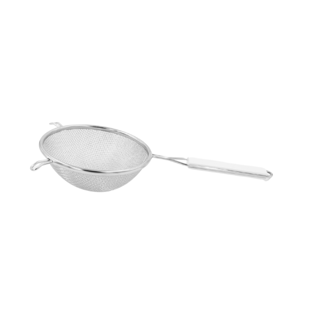 Colador Freidor doble malla 20 cm acero inoxidable