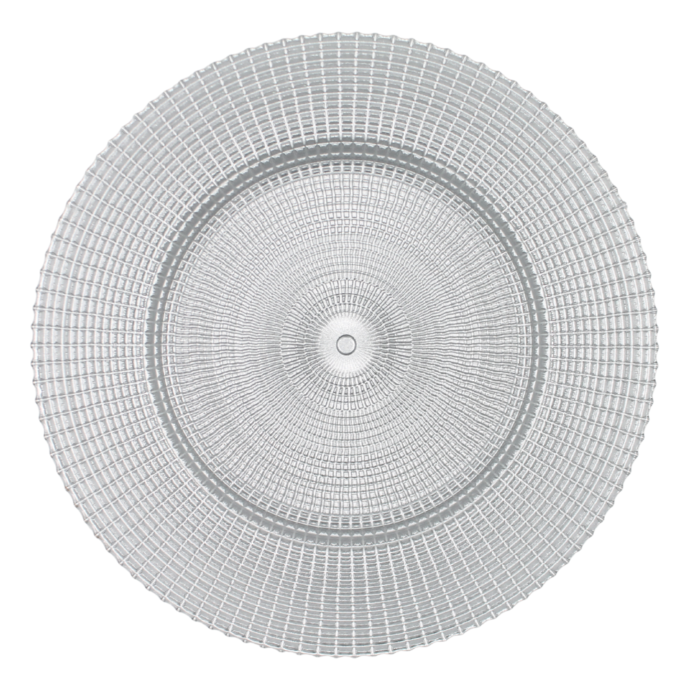 Plato Base Square Plata 33 cm x 2.5 cm(BAJA)