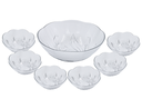 Juego de tazones de vidrio para ensalada de 7 piezas varios modelos