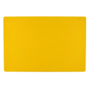Tabla para picar de plástico amarillo 45x30x1.27 cm / 12"x18"x1/2"@