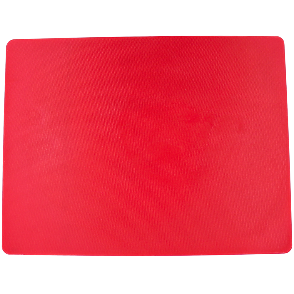 Tabla para picar de plástico rojo 50x38x1.27 cm / 15"x20"x1/2"@