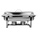 Chafer de acero inoxidable de 8.5 litros@