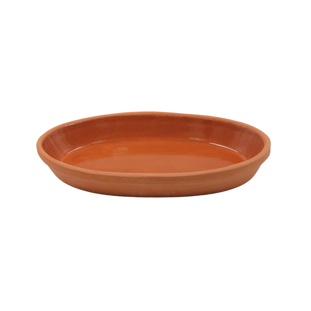 Charola oval para hornear de barro(BAJA)