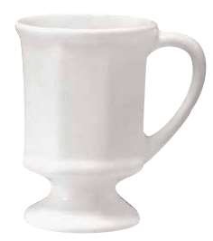 Taza con Pie Ejecutivo Ultra Blanco 9 oz