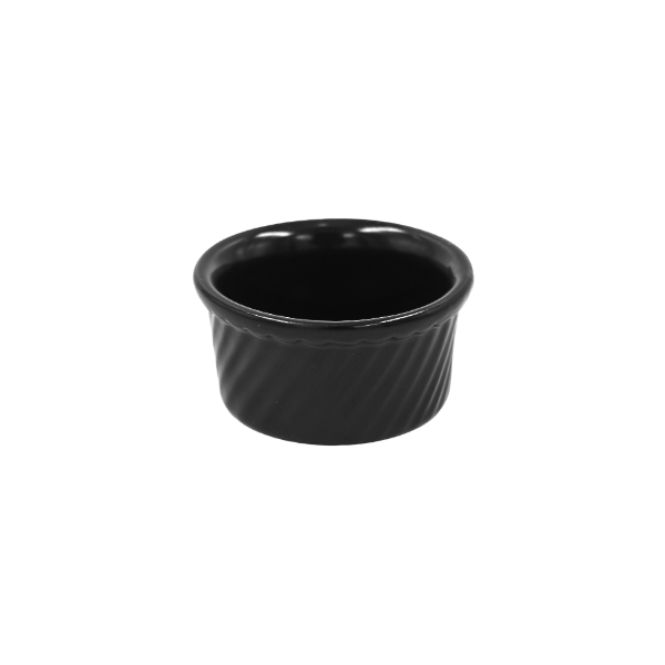 Tazón soufflé 8 oz color negro mate