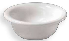 Tazon Panadero de pastel redondo 4 1/2 oz Café Chocolate/Blanco