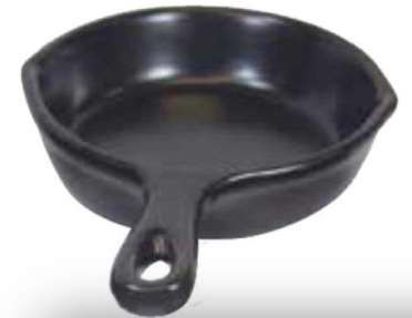Sarteneta Estilo Hierro Fundido 18 oz Negro Mate