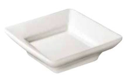Plato Cuadrado 9" Blanco