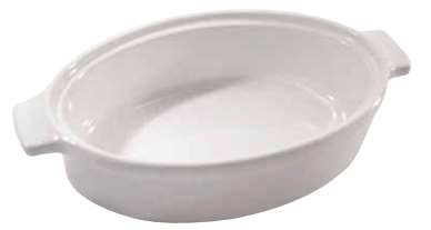 Tazon Ovalado con Asas 64 oz Ultra Blanco