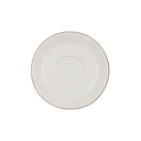 Plato jumbo 6 1/2" Café chocolate/Blanco 17.5 cm
