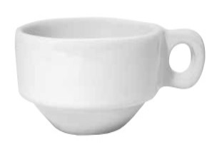 Taza Latte Apilable 10 oz Blanco
