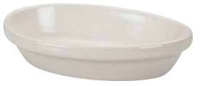 Cazuela Panadera Ovalada con Borde Enrollado 16 oz Ultra Blanco