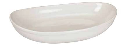 Plato Ovalado 8 oz Negro Mate