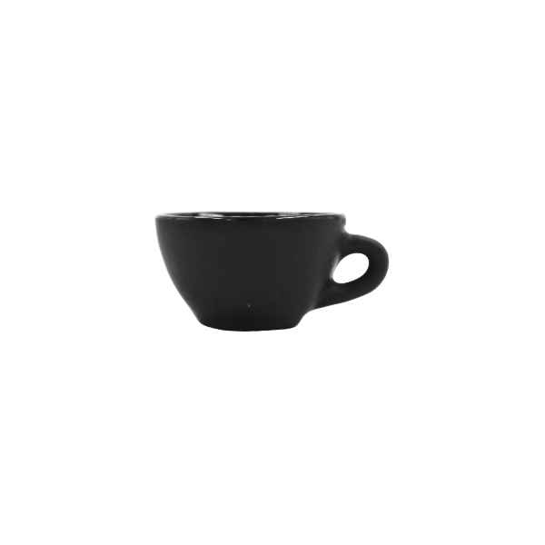 Taza barista espresso 3 oz negro hierro/negro