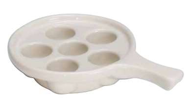 Plato Caracoles Negro/Blanco