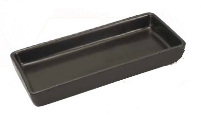 Bandeja Reactangular De 12 Oz. Negro