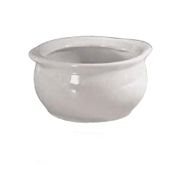 Plato Para Sopa De Cebolla 15 Oz. Negro Mate