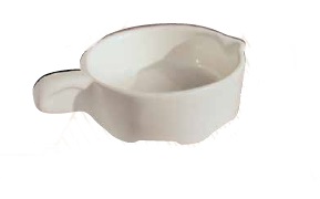 Tazon Bote Con Mango 3 Oz. Ultra Blanco