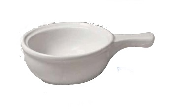 Tazon Sopero Con Mango 10 Oz. Ultra Blanco
