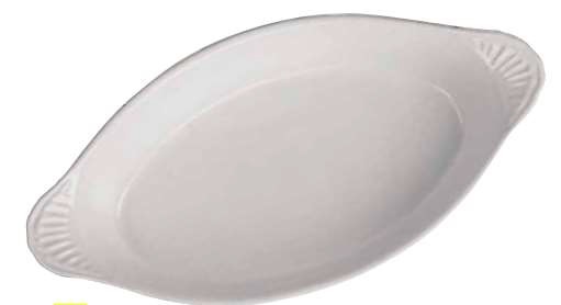 Plato Gales RAREBIT Relieve 15 oz Negro/Blanco