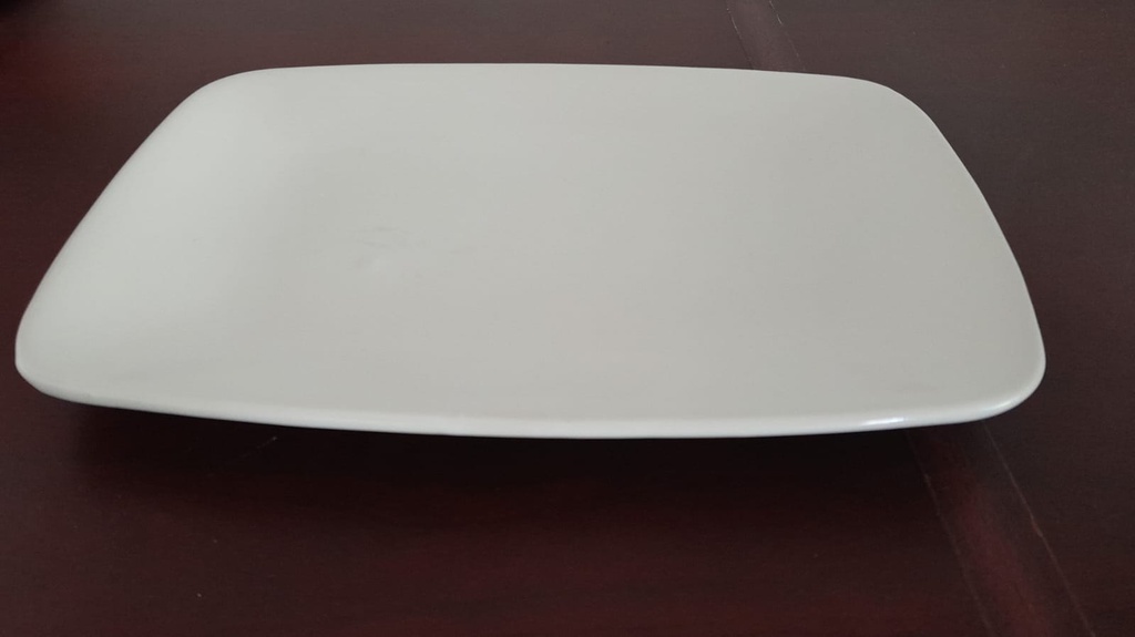 Plato Rectangular Ultra Blanco