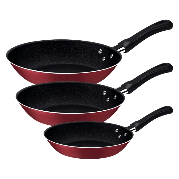 Juego sartenes 3 piezas rojo Everday(ONE SHOT)