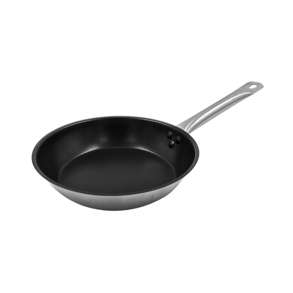 Sartén de acero inoxidable con antiadherente 24 cm@