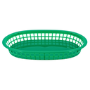Canasta oval verde (10.5"X7")@