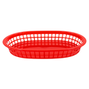 Canasta oval roja (10.5"X7")@