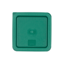 Tapa verde para contenedor de policarbonato cuadrado 4 litros