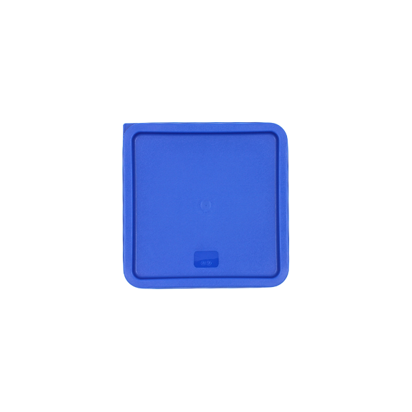 Tapa azul para contenedor de policarbonato cuadrado 12L@