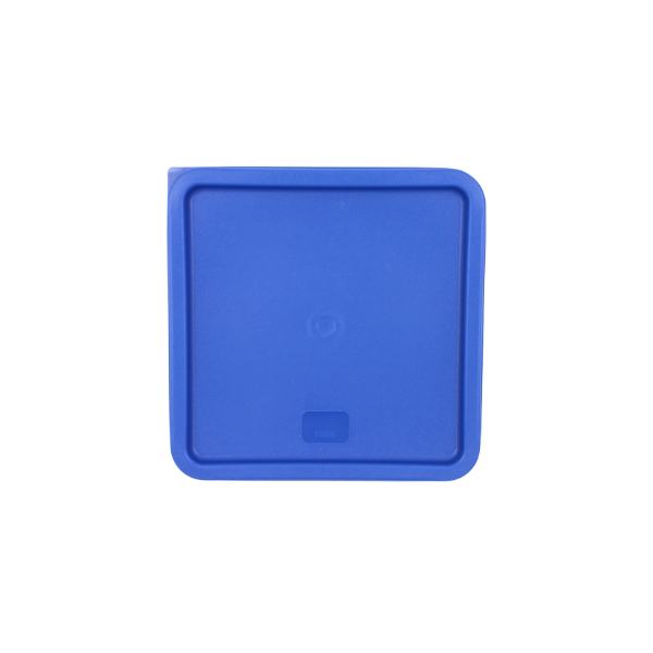 Tapa Azul Para Contenedor  De Policarbonato Cuadrado 22L