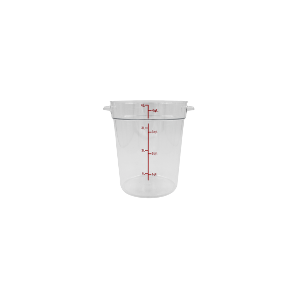 Contenedor de policarbonato redondo 4L