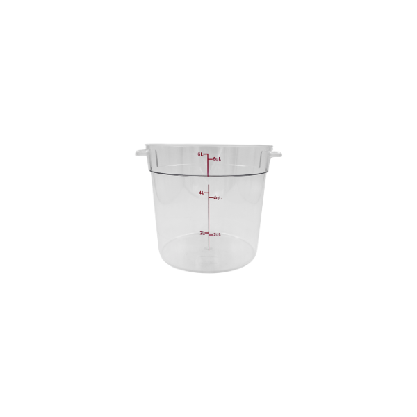 Contenedor de policarbonato redondo 6L@