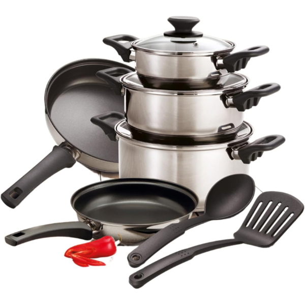 Batería de Cocina Primaware Acero Inoxidable Tramontina 10 piezas (4)